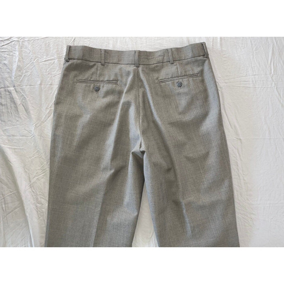 Stafford Performance Classic Fit Washable Poly-Wool Dress Pants, Slacks. 38X29. - Picture 8 of 9